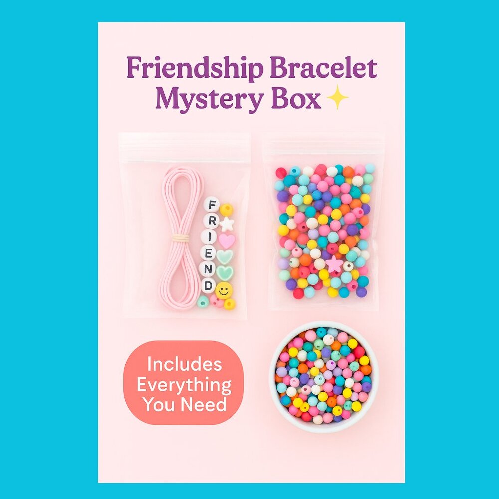 Small Friendship Bracelet Mystery Bag | DIY Bead Kit | Make Your Own Bracelets